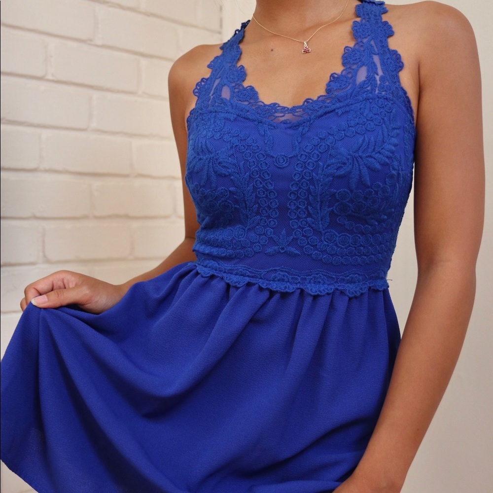 🔥🔥🔥CLEAN OUT SALE NAVY LACE DRESS